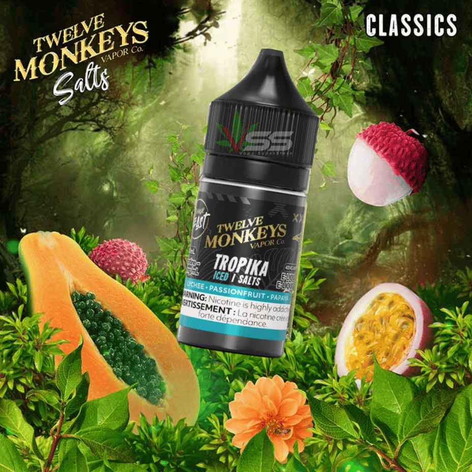 Twelve Monkeys Salt 30ml - Tropika Ice 20mg / 30ml Bottle Okotoks Vape SuperStore Okotoks Alberta