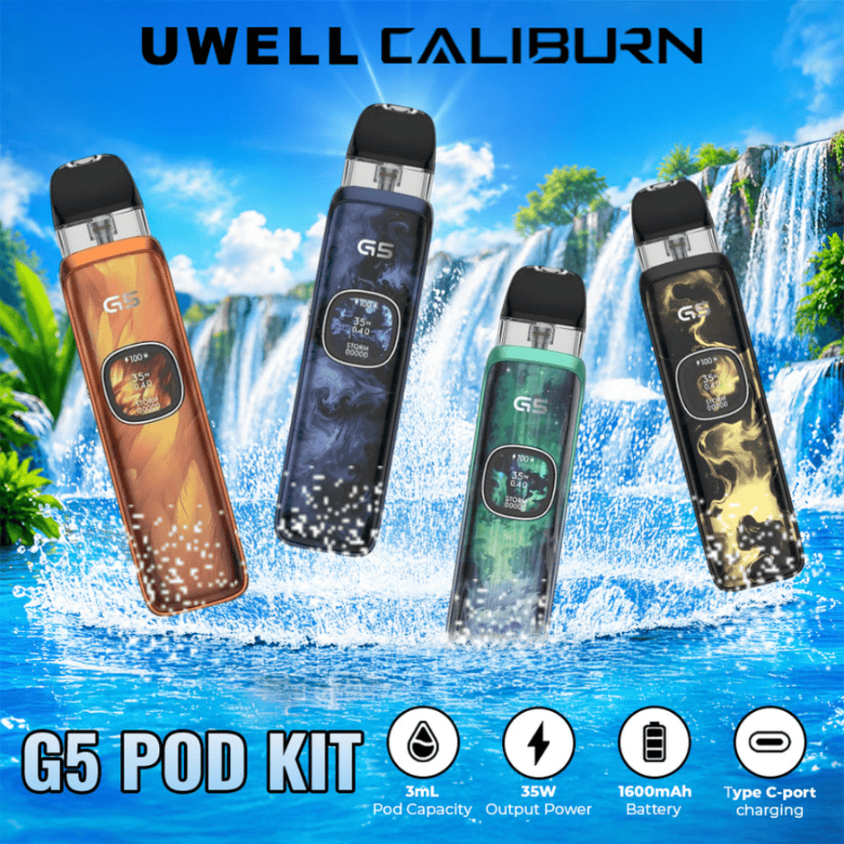 UWELL Caliburn G5 Pod Kit - 1600mAh Okotoks Vape SuperStore Okotoks Alberta