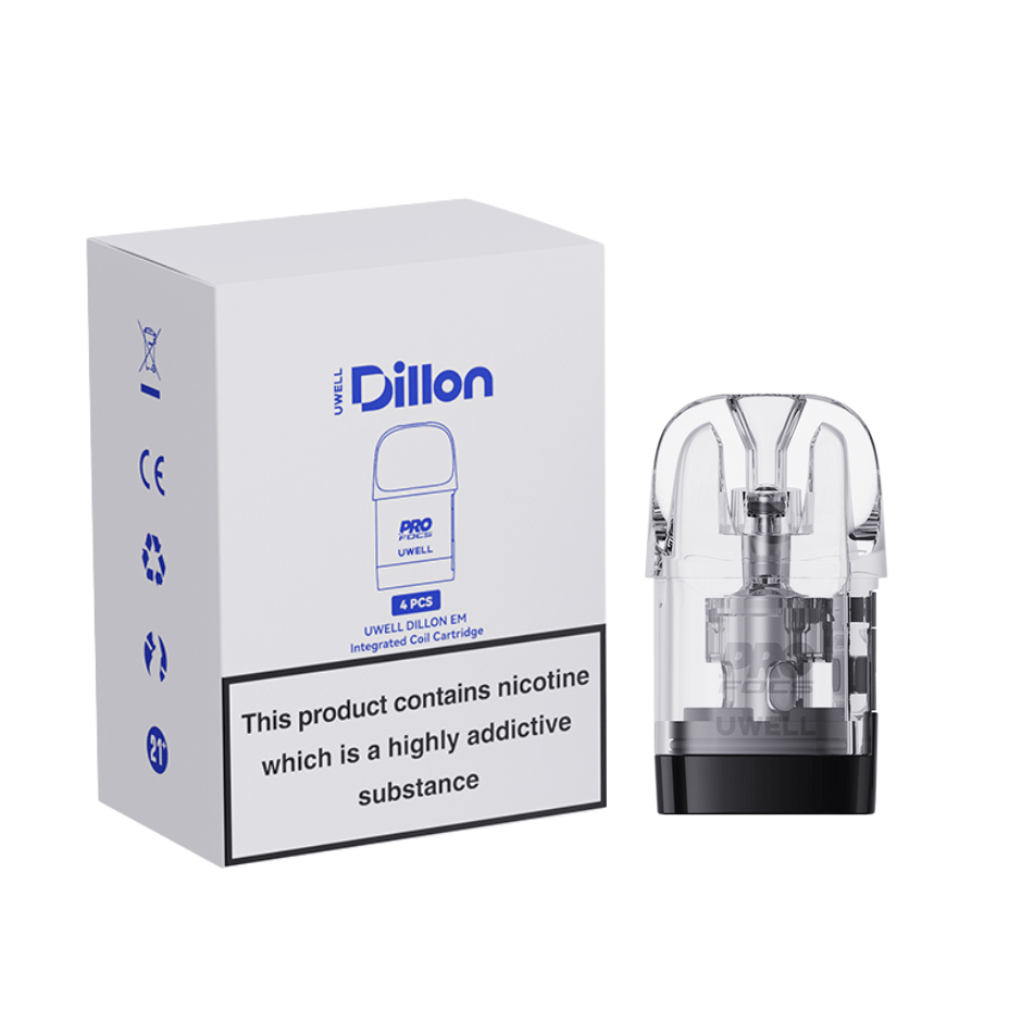 UWELL Dillon EM Replacement Pod 4/pk 0.6 OHM Okotoks Vape SuperStore Okotoks Alberta