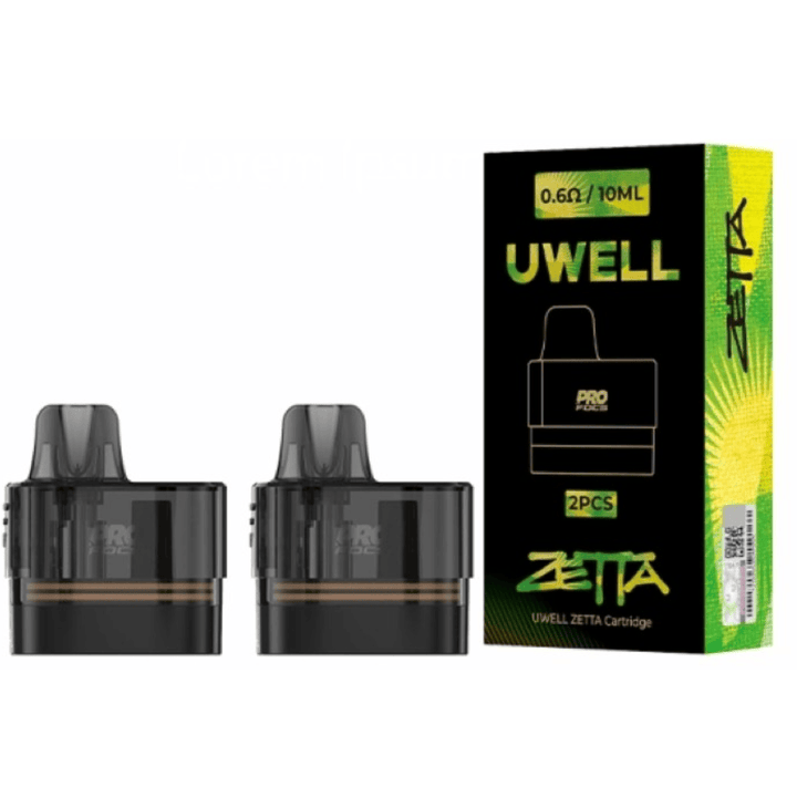 Uwell Zetta Replacement Pods-2/pkg 0.6ohm Okotoks Vape SuperStore Okotoks Alberta