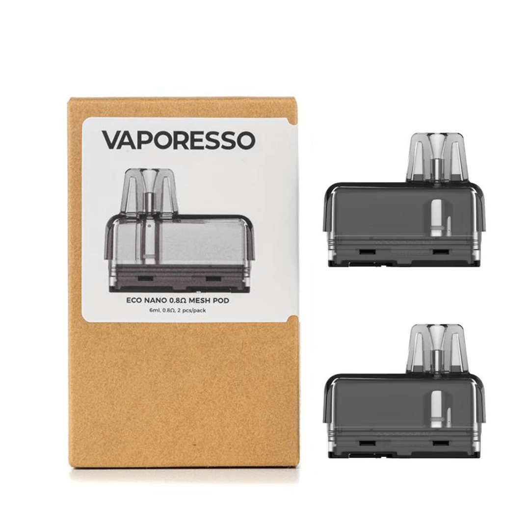 Vaporesso Eco Nano Replacement Pods-2/pkg 0.8ohm / 2/pkg Okotoks Vape SuperStore Okotoks Alberta