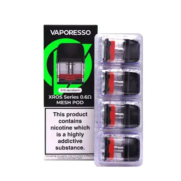 Vaporesso XROS Replacement Pods-4pkg 0.6ohm Okotoks Vape SuperStore Okotoks Alberta