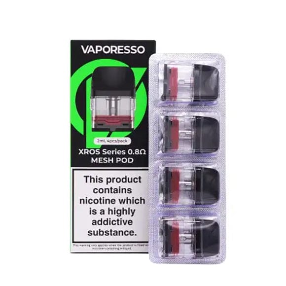 Vaporesso XROS Replacement Pods-4pkg 0.8ohm Okotoks Vape SuperStore Okotoks Alberta