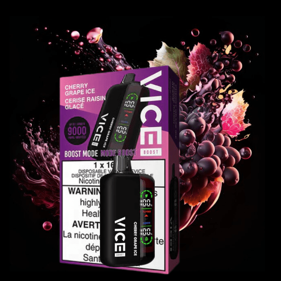 Vice Boost Disposable Vape-Cherry Grape 9000 Puffs / 20mg Okotoks Vape SuperStore Okotoks Alberta