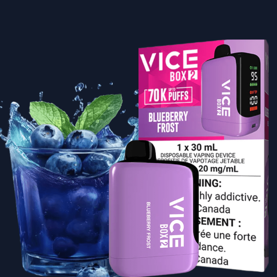 Vice Box 2 Disposable Vape-Blueberry Frost Okotoks Vape SuperStore Okotoks Alberta