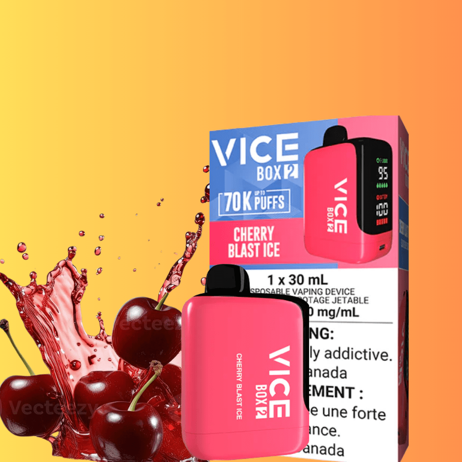 Vice Box 2 Disposable Vape-Cherry Blast Ice Okotoks Vape SuperStore Okotoks Alberta