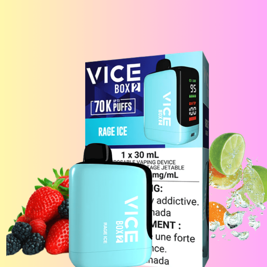 Vice Box 2 Disposable Vape-Rage Ice Okotoks Vape SuperStore Okotoks Alberta