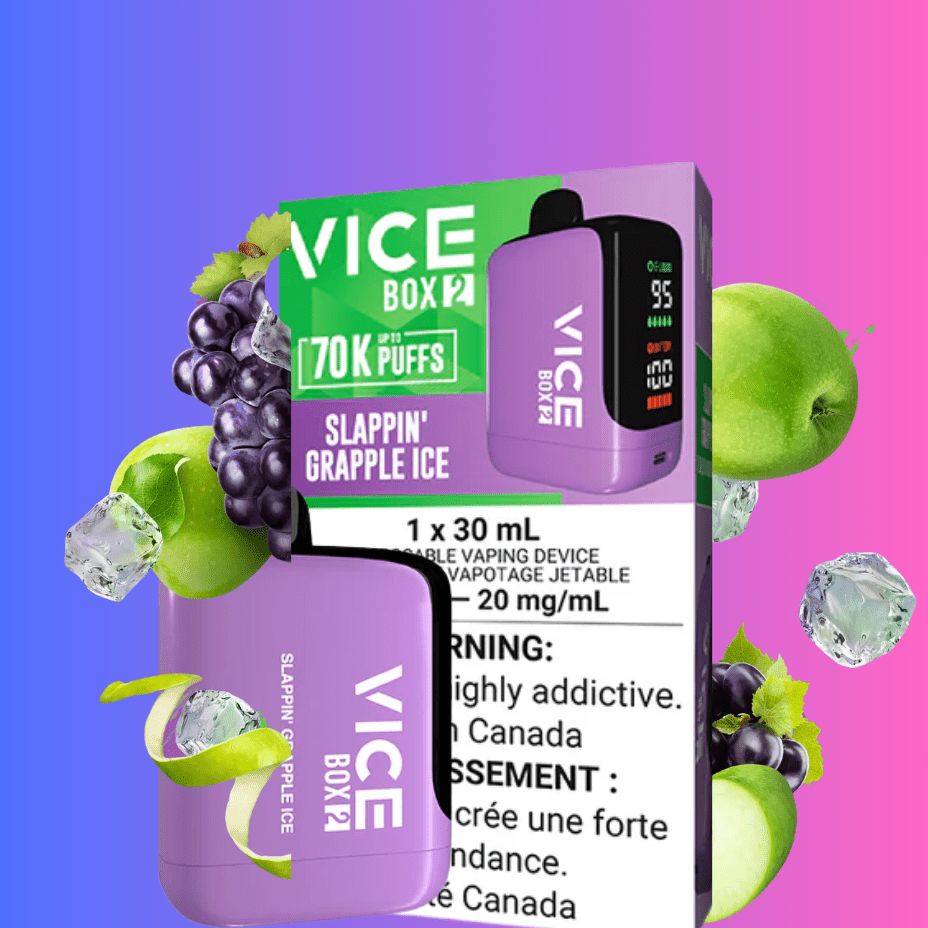 Vice Box 2 Disposable Vape-Slappin Grapple Ice in Alberta - Okotoks Vape SuperStore Vice Box 2 Disposable Vape-Slappin Grapple Ice in Alberta - Okotoks Vape SuperStore