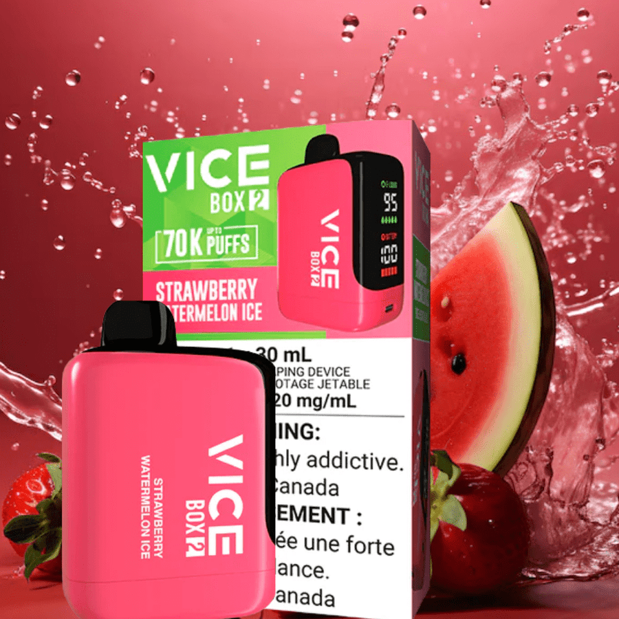 Vice Box 2 Disposable Vape-Strawberry Watermelon Ice Okotoks Vape SuperStore Okotoks Alberta