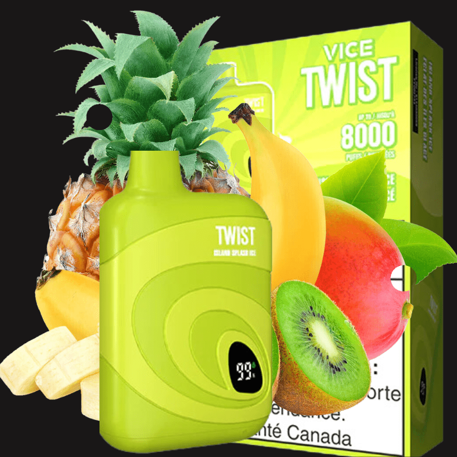 Vice Twist 8000 Disposable Vape-Island Splash Ice 8000 Puffs / 20mg Okotoks Vape SuperStore Okotoks Alberta