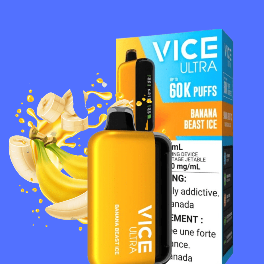 Vice Ultra 60K Disposable Vape - Banana Beast Ice Okotoks Vape SuperStore Okotoks Alberta