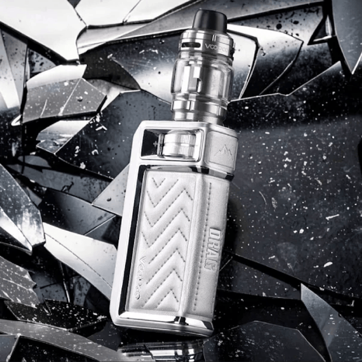 VooPoo Drag 6 Box Mod Kit-220W Silver Okotoks Vape SuperStore Okotoks Alberta