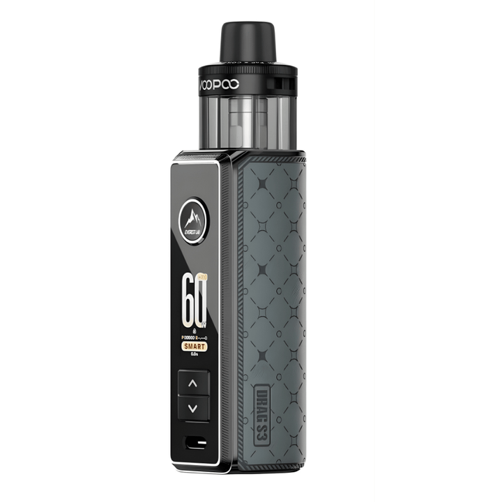 VooPoo Drag S3 Pod Kit-3,000mAh Metal Grey Okotoks Vape SuperStore Okotoks Alberta