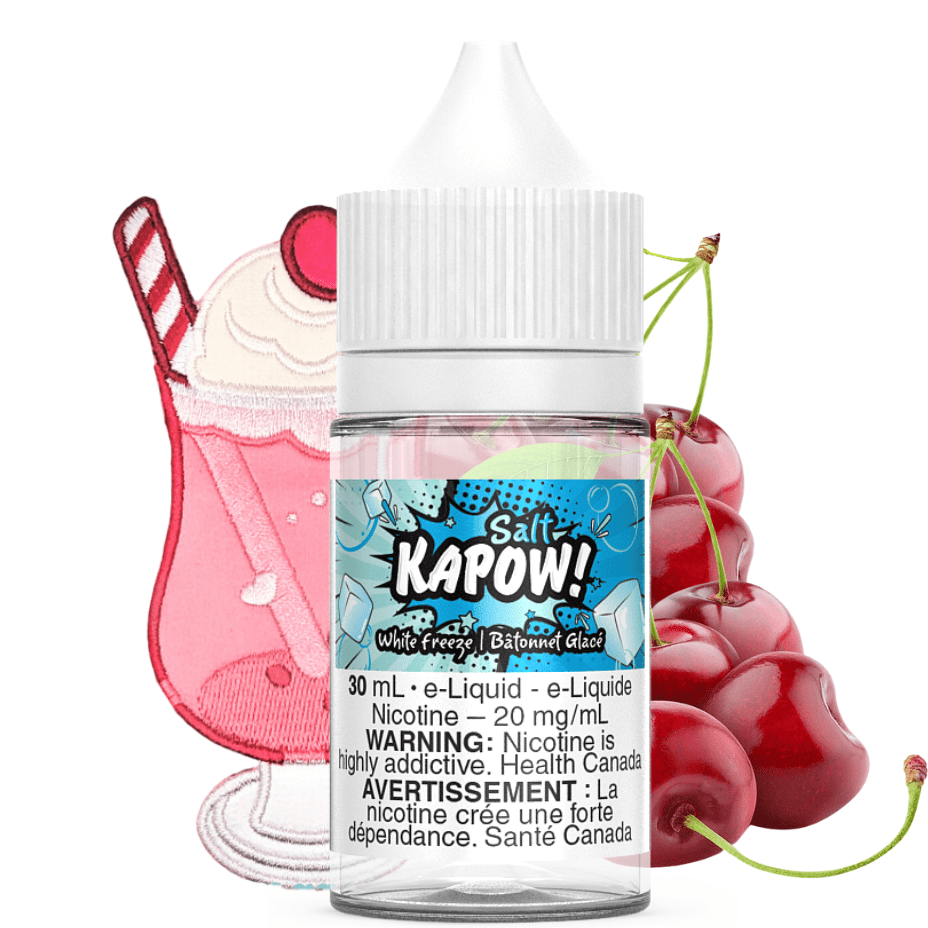 White Freeze Salt by Kapow E-liquid 30ml / 12mg Okotoks Vape SuperStore Okotoks Alberta