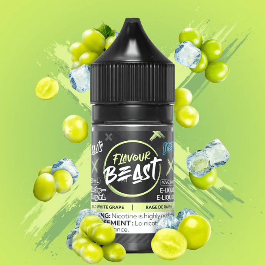 Wild White Grape Iced Salts by Flavour Beast E-Liquid 30ml / 20mg Okotoks Vape SuperStore Okotoks Alberta