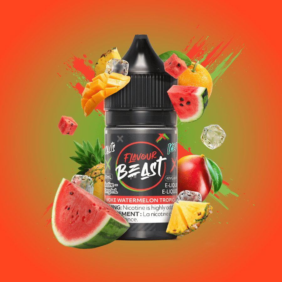 Woke Watermelon Tropica Salts by Flavour Beast E-Liquid 30ml / 20mg Okotoks Vape SuperStore Okotoks Alberta