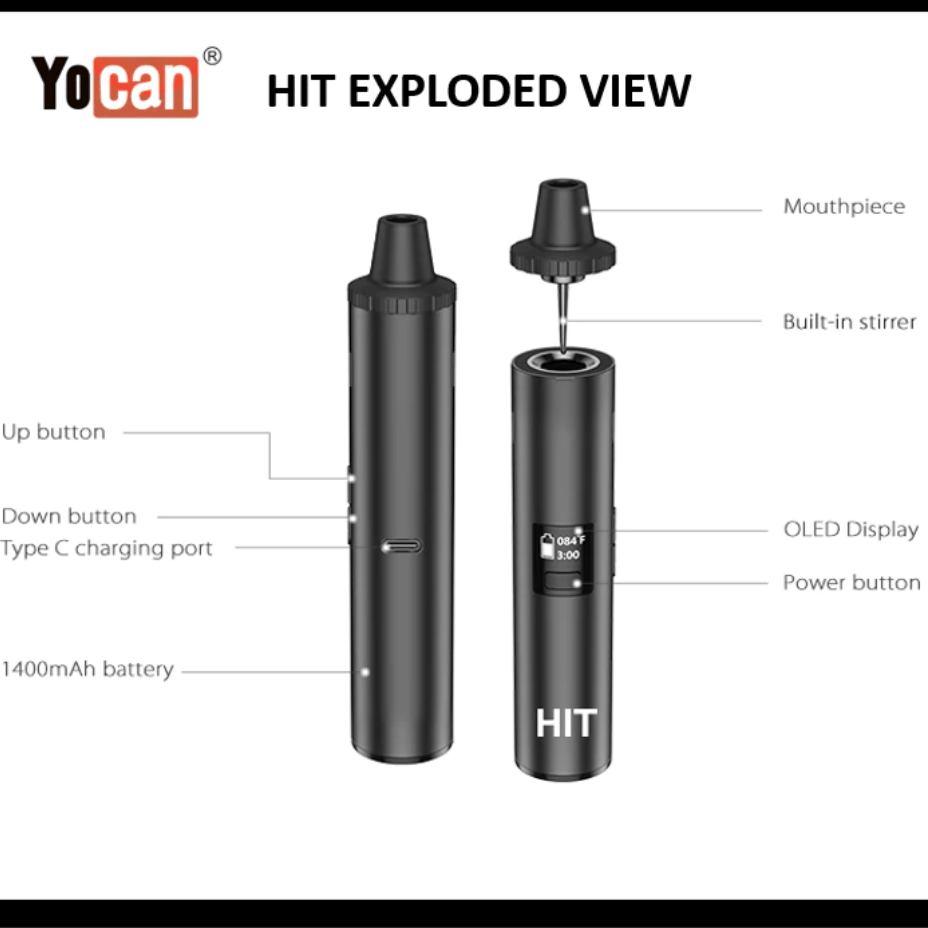 Yocan Hit Dry Herb Vaporizer Okotoks Vape SuperStore Okotoks Alberta